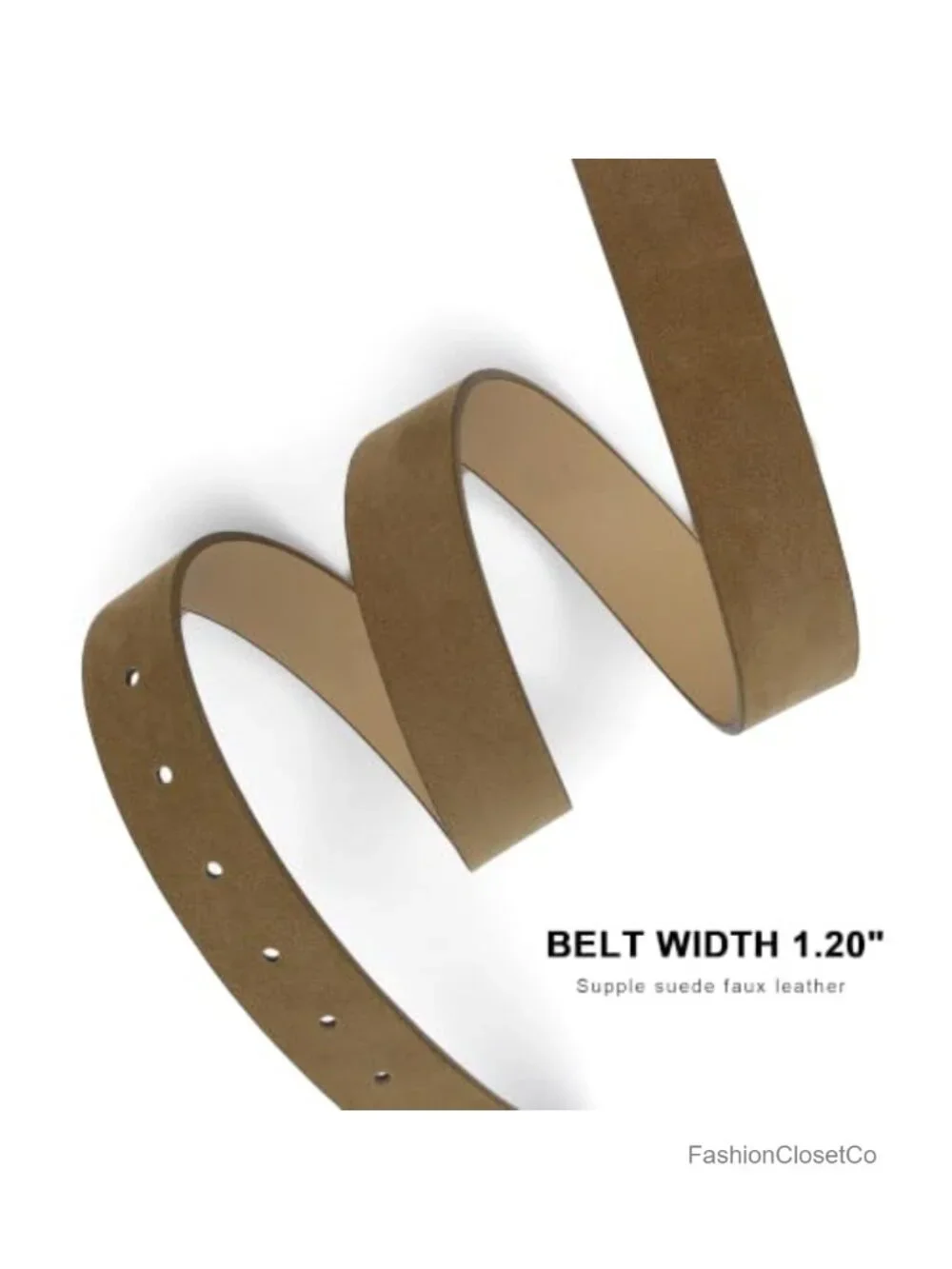 Suede Leather Belt 1.2